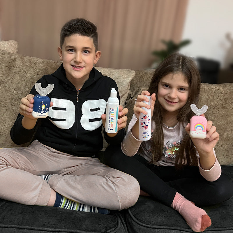 Családi Belli Denti® szett - 2x elektromos fogkefe és 2x habzó fogkrém